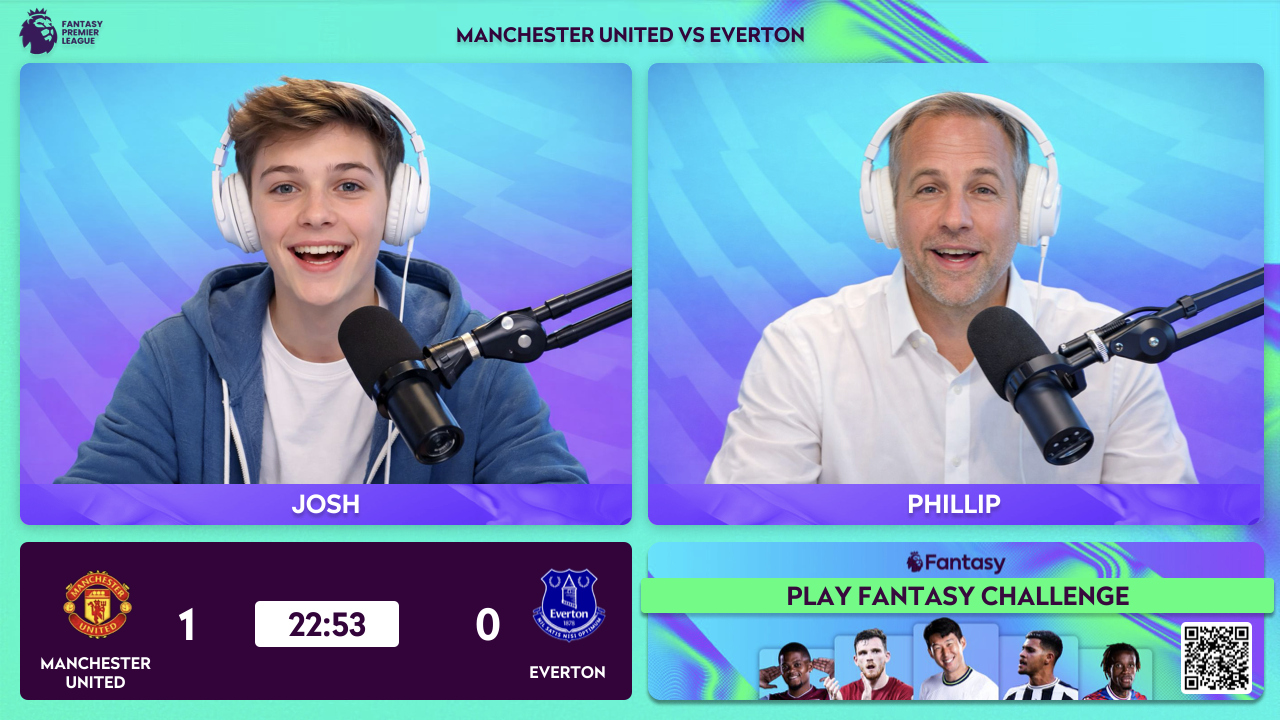 Two-host pregame with live score