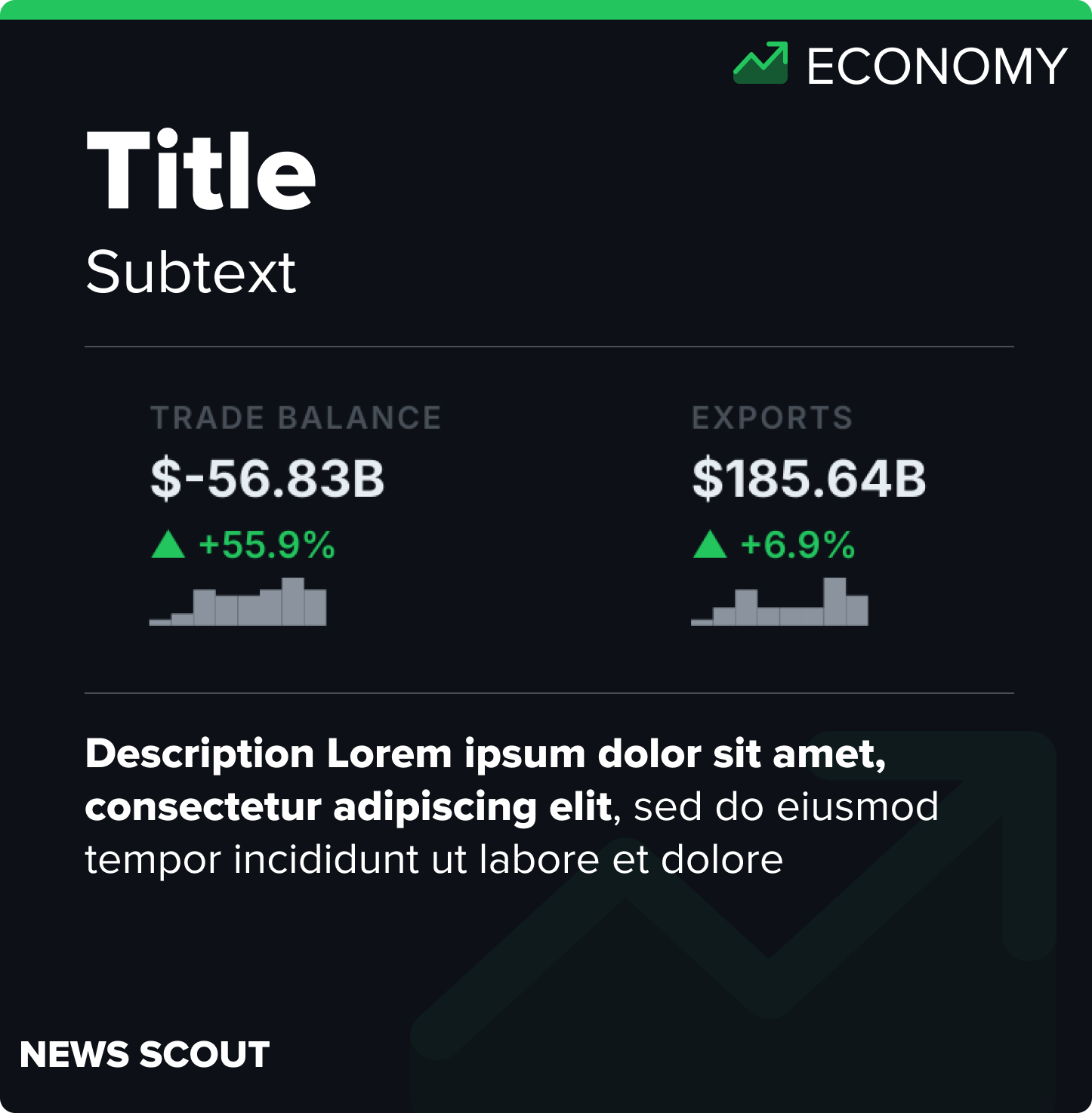 Economy scout card