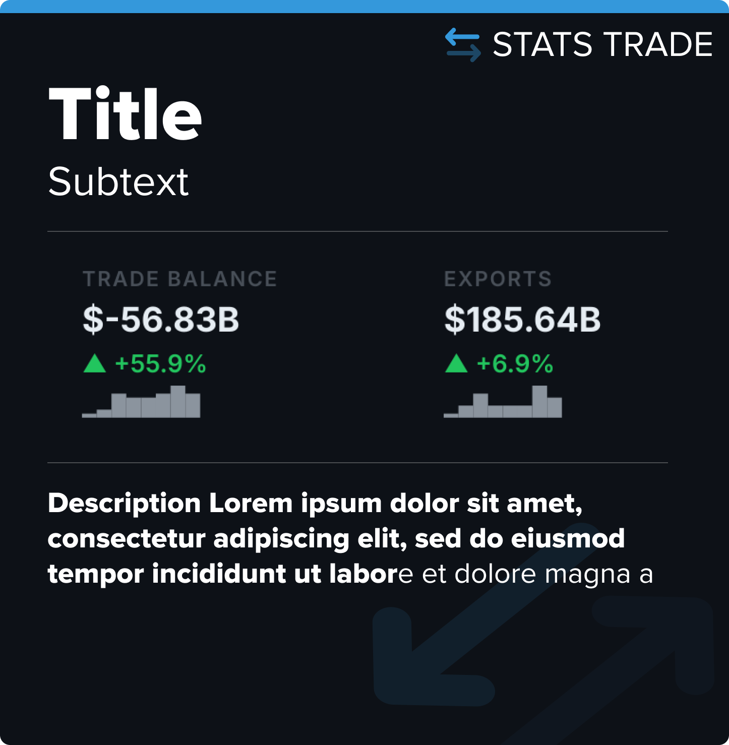 Stats Trade scout card