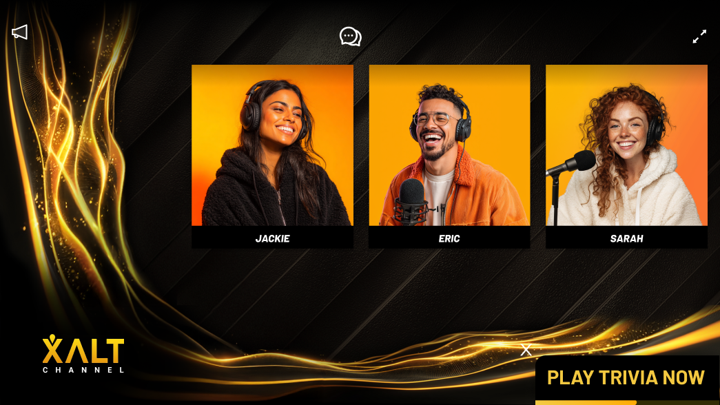 Trivia L-bar muted with Play Trivia Now CTA