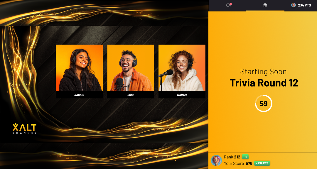 Trivia Starting Soon countdown