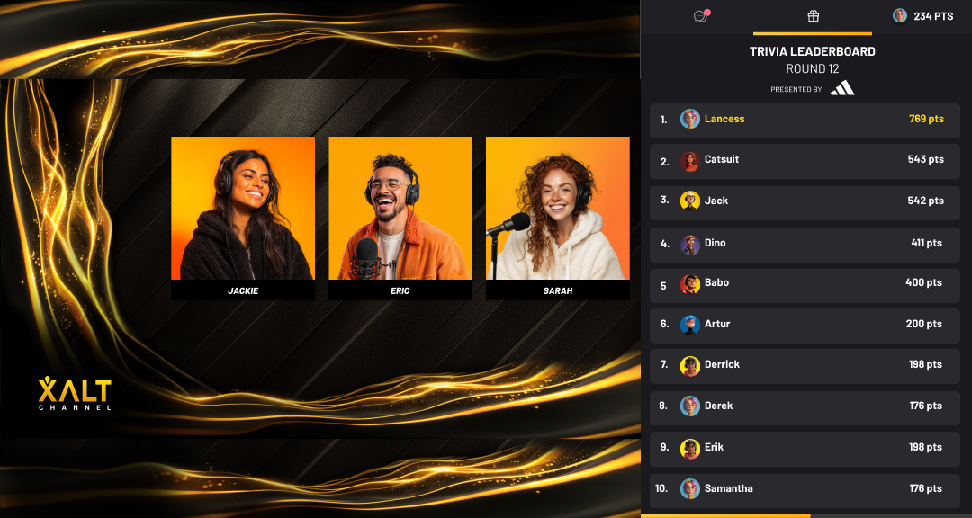 Watchalong leaderboard